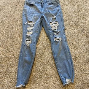 women’s size 14 american eagle stretch ripped jeans